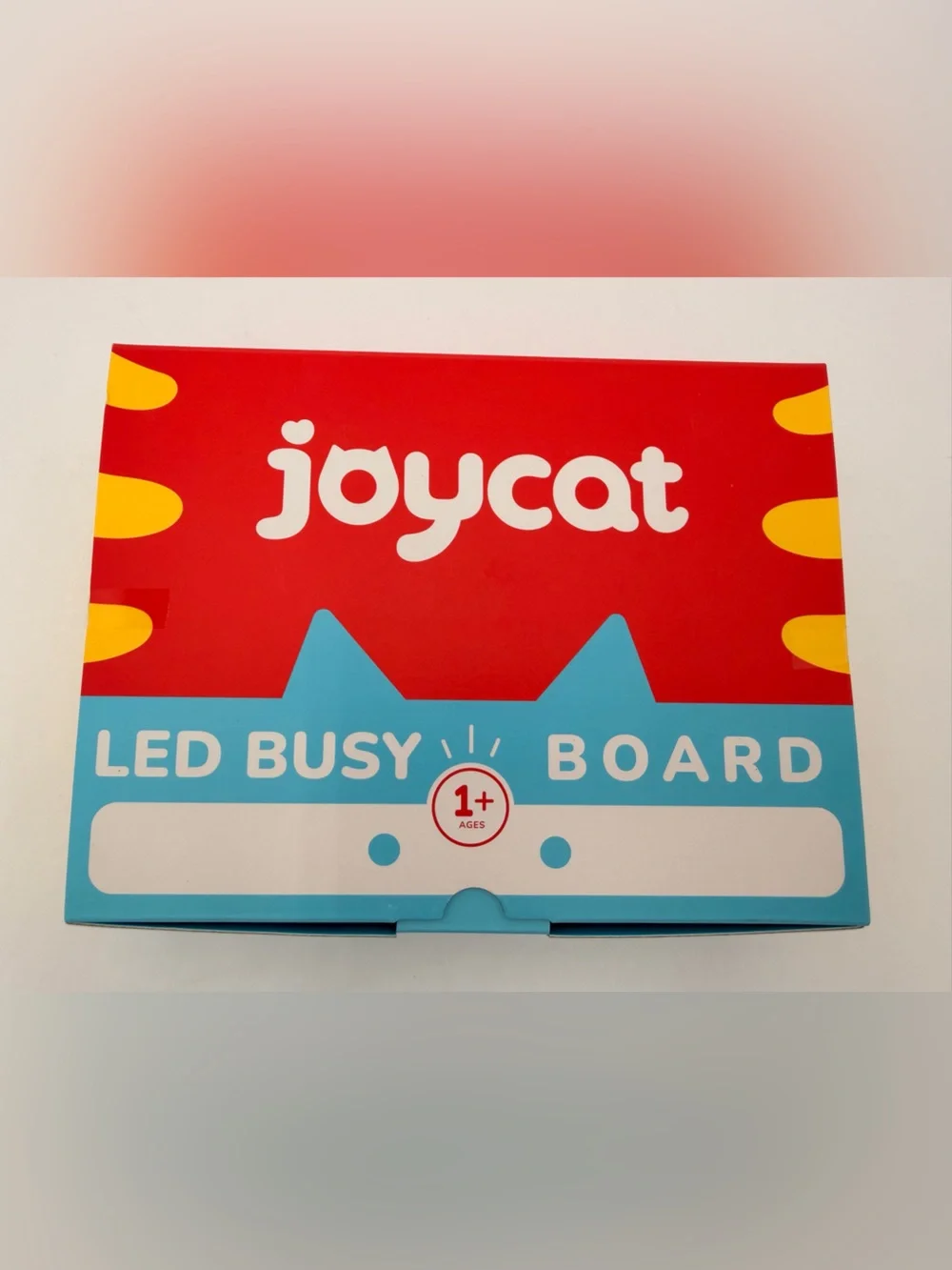 JOYCAT Wooden Busy Board Activity Toy with LED Light - Natural Wood